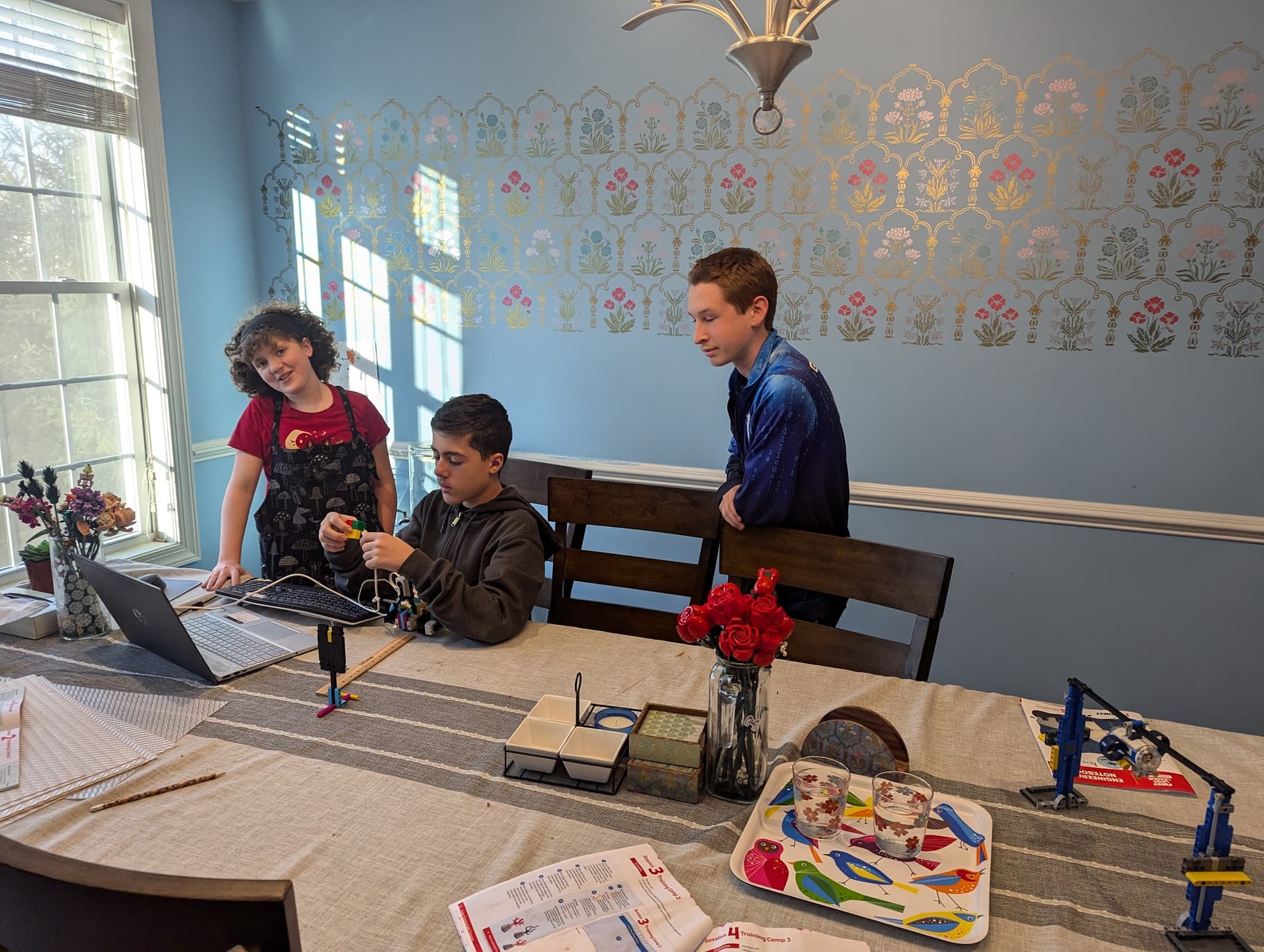 Matt mentoring FLL team