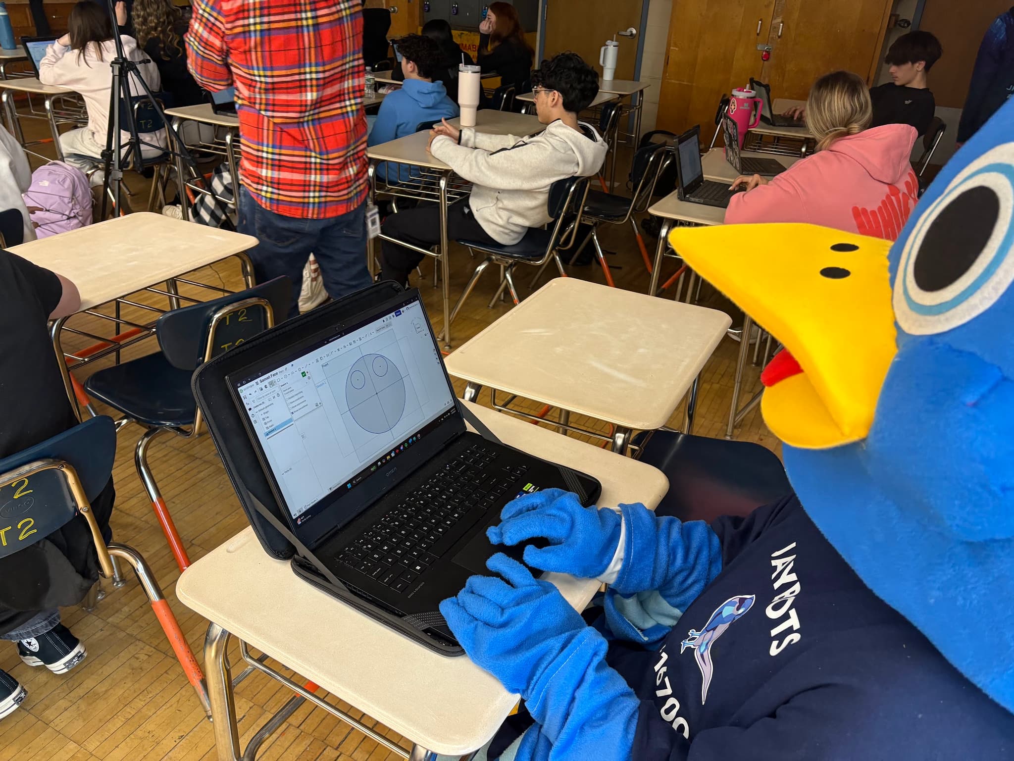 Jay taking part in CAD workshop