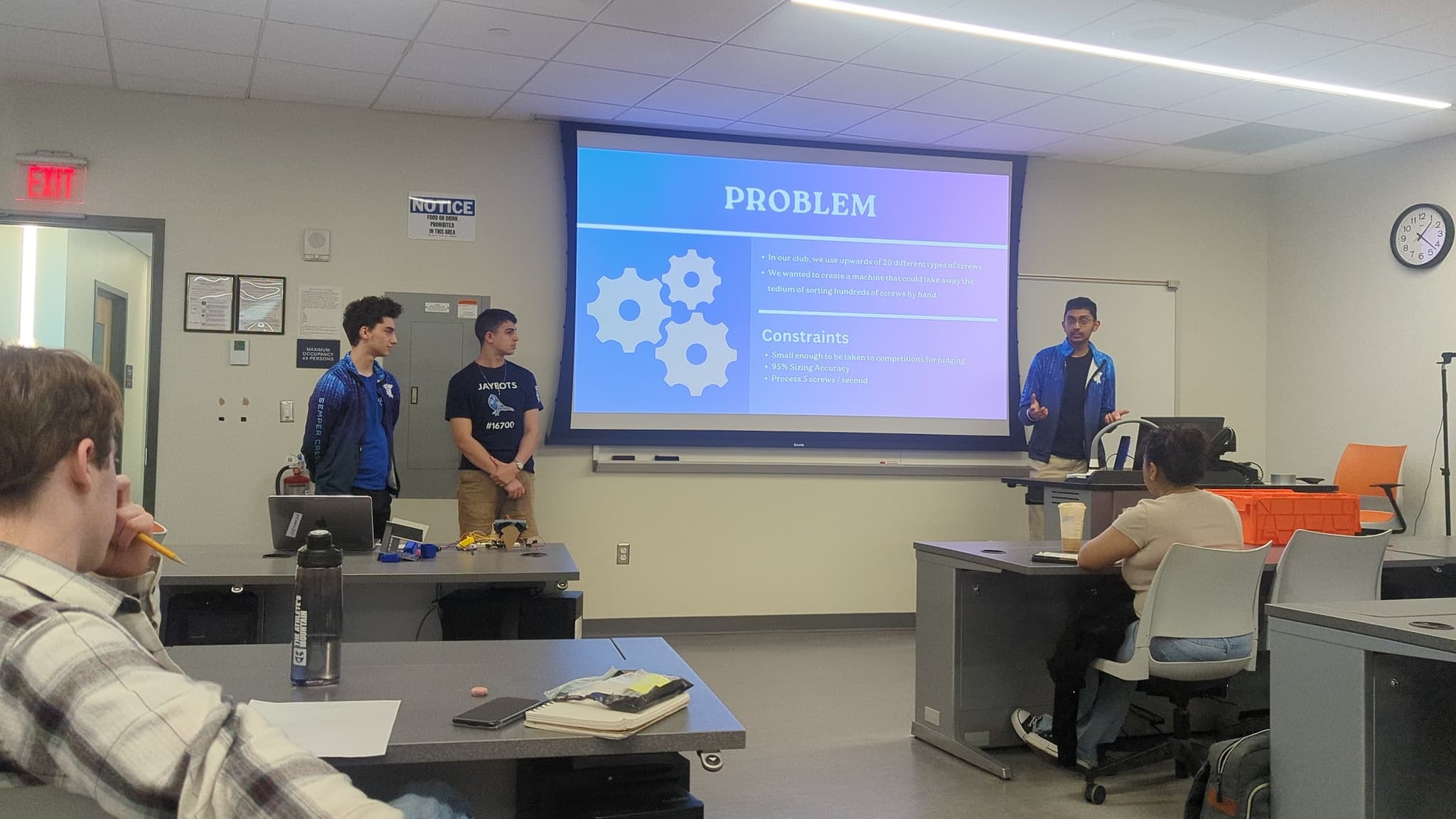 Anish, Jason, and Joe presenting at DTC