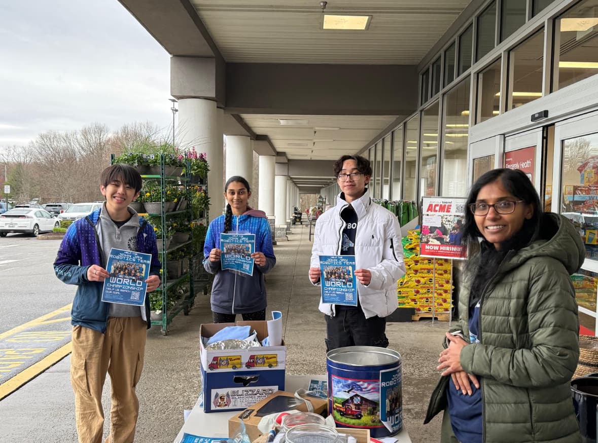 Raising funds st Bagel Shoppe